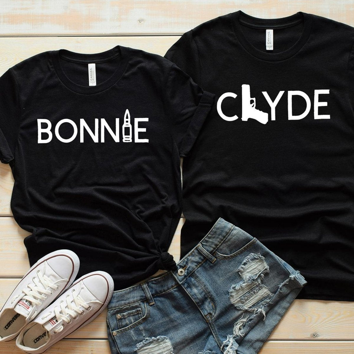 Bonnie & Clyde Black Shirts