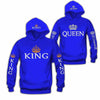 Blue King &amp; Queen Hoodies